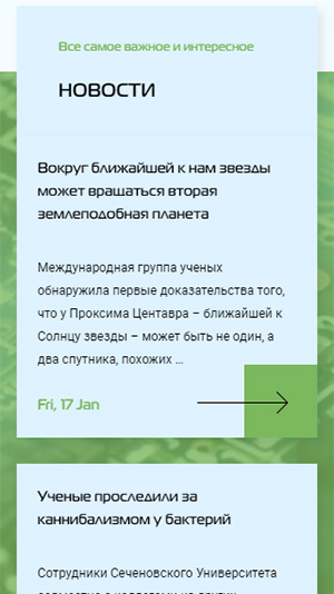 адаптивная версия сайта http://www.sndgroup.ru/