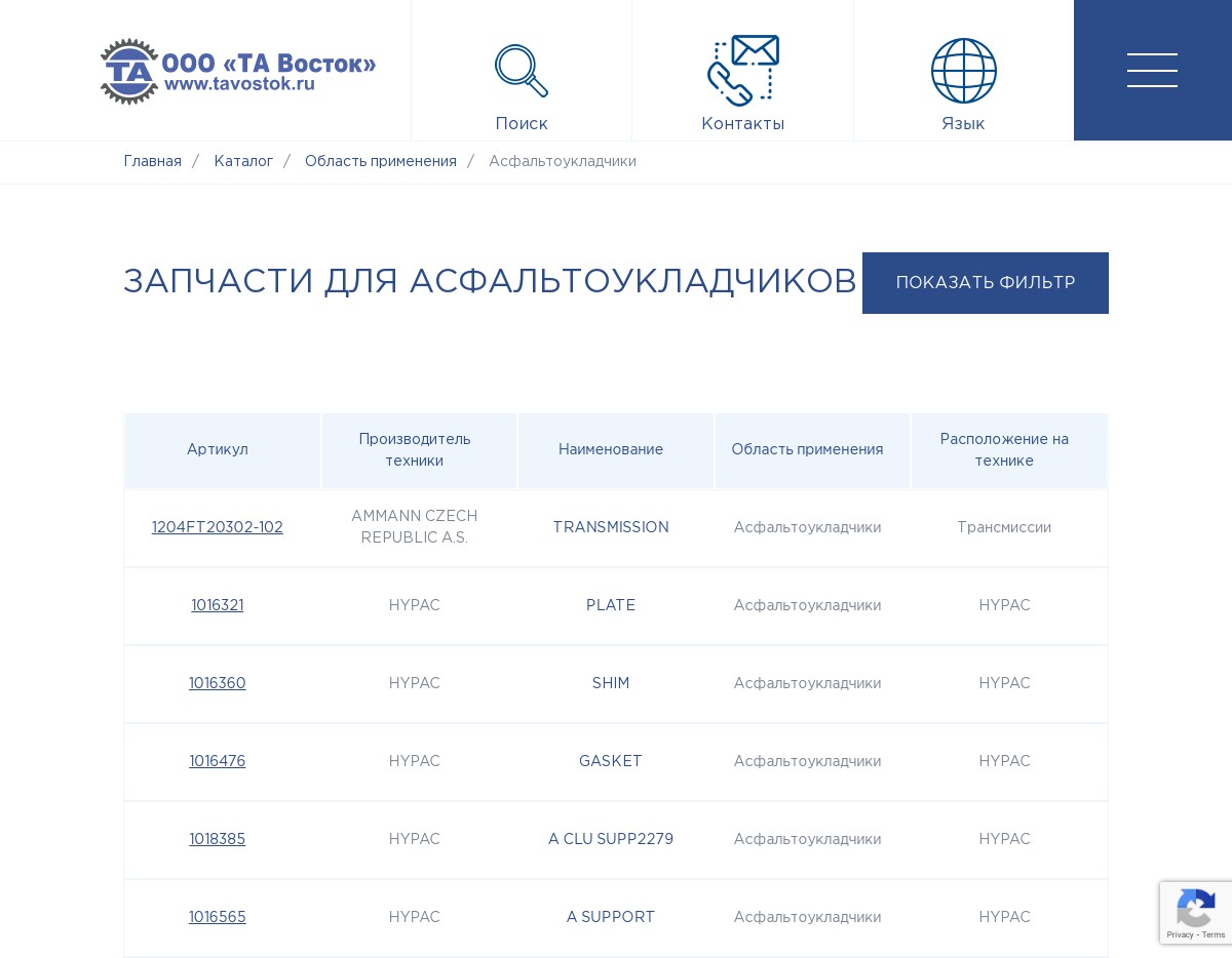скриншот сайта https://tavostok.ru/